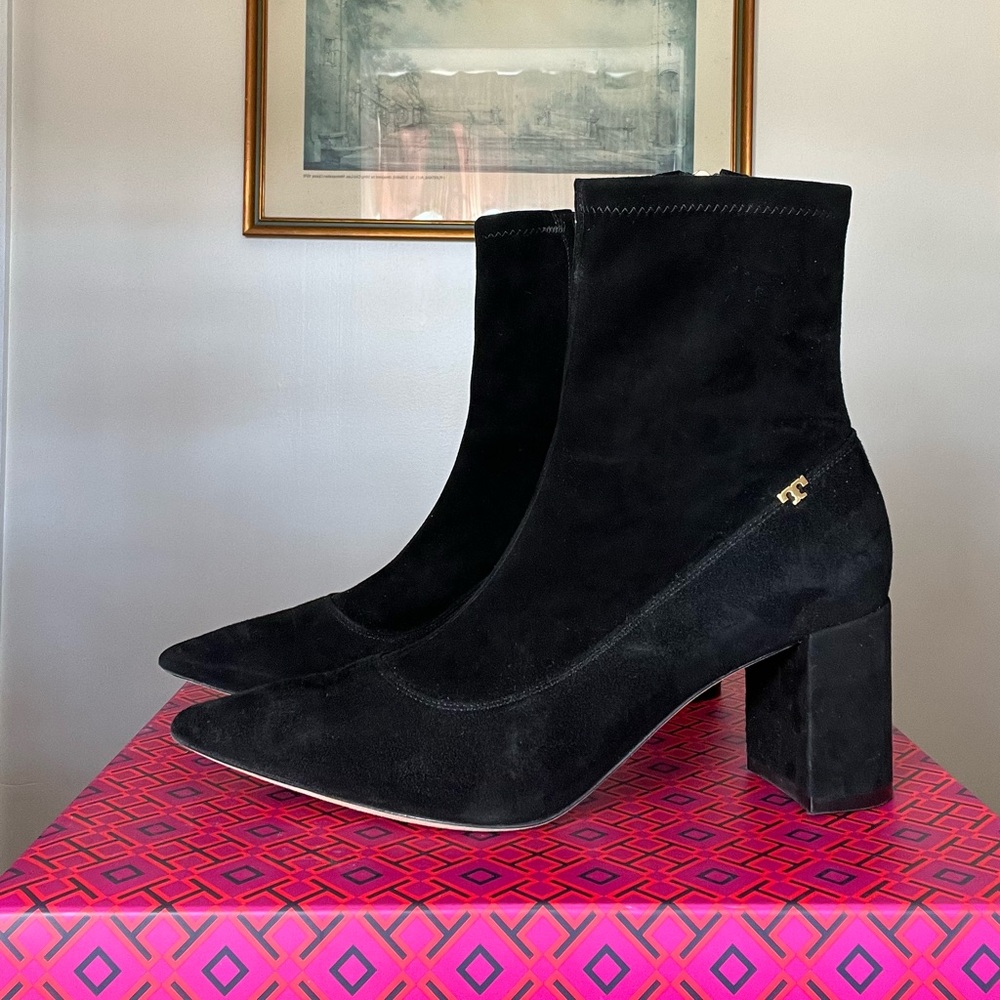 Tory Burch Penelope 65mm Suede Bootie